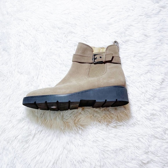 Franco Sarto Meridian Suede Brown Platform Boots SZ9 - Picture 10 of 11